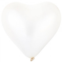 Латекс стандарт сердце белый 30 см