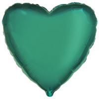 Сердце сандарт фольга зеленый