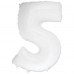 Цифра 5 белая
