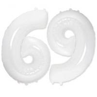 Цифра 6/9 белая