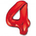 Цифра 4 красный