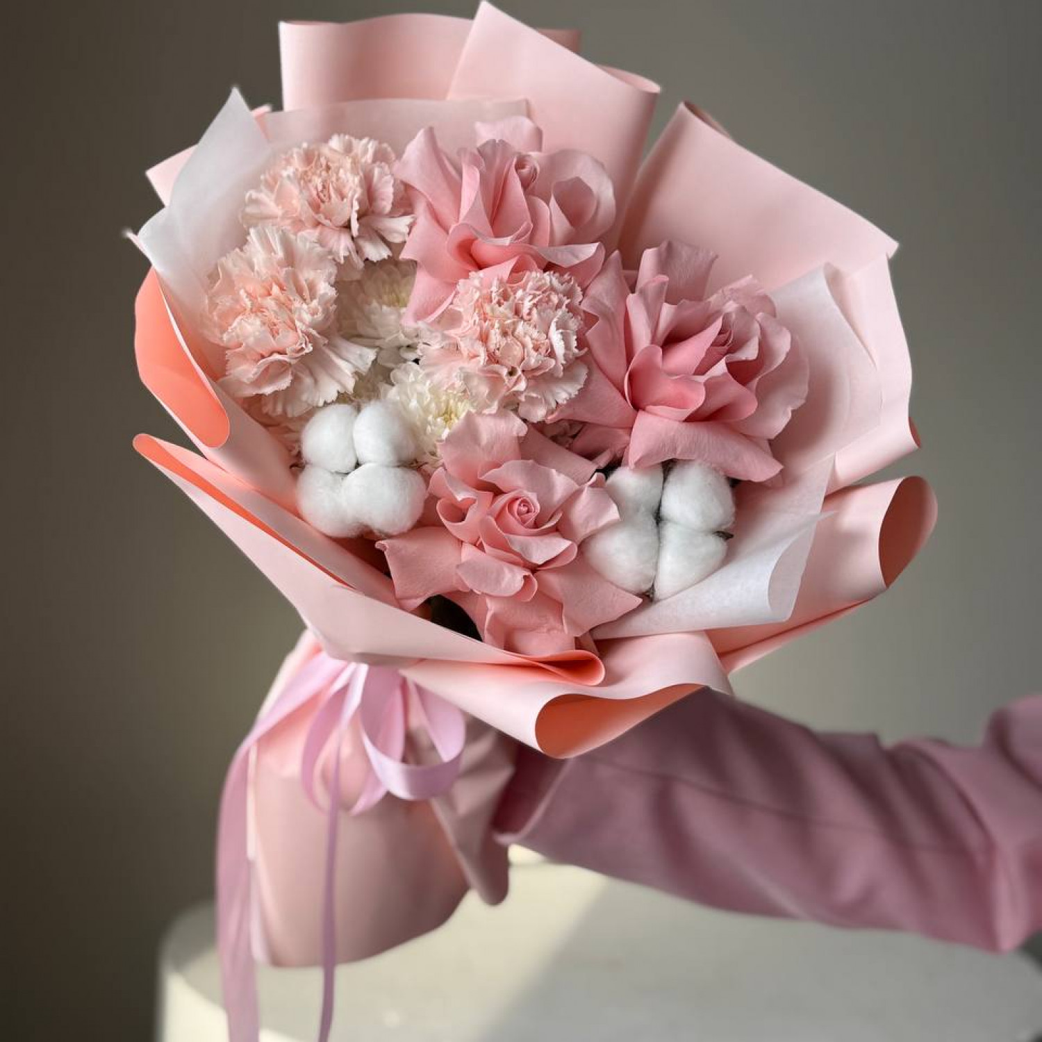 Авторский букет с французскими розами 201