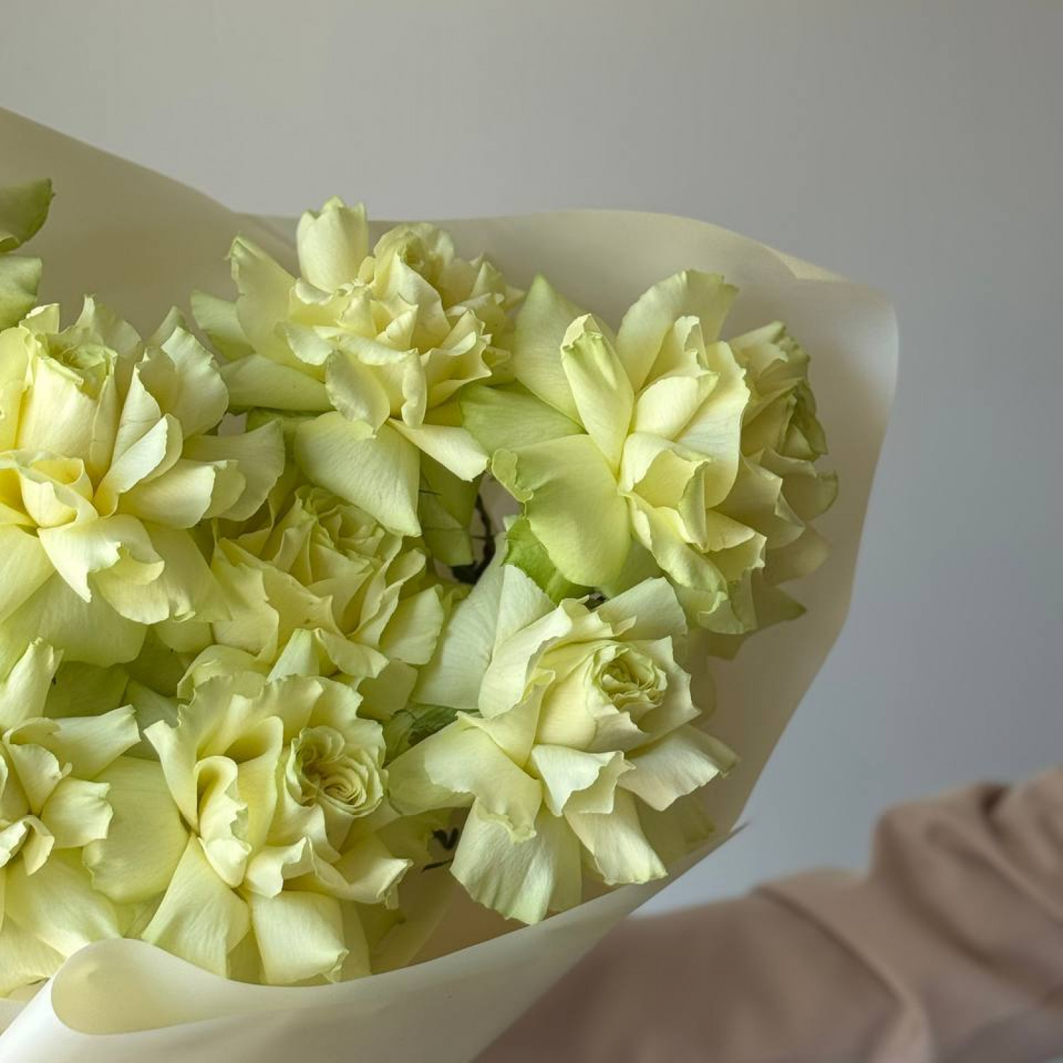 Монобукет из 9 французских вывернутых роз 211