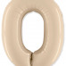 Цифра 0 кремовый