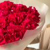 Монобукет из 15 малиновых вывернутых роз