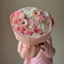 Авторский букет с герберами 277