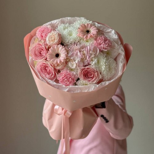 Авторский букет с герберами 277