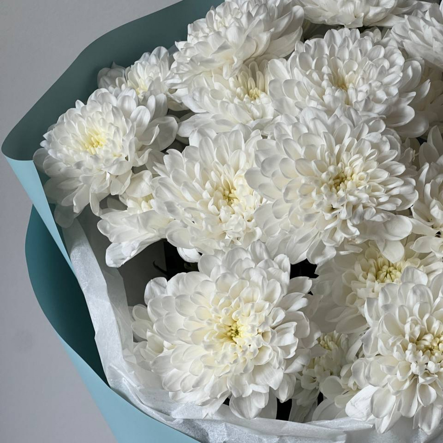 Монобукет из кустовой хризантемы Алтай