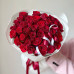 Монобукет из 35 красных Кенийских роз 40 см