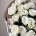 Монобукет из 9 кустовых белых роз №48
