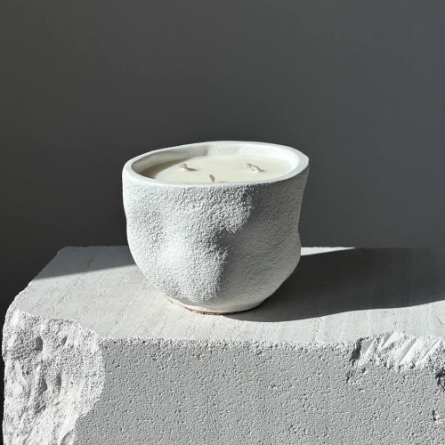 Ароматическая свеча в скульптурной форме большая с 3 фитилями  MIDNIGHT 330 ml