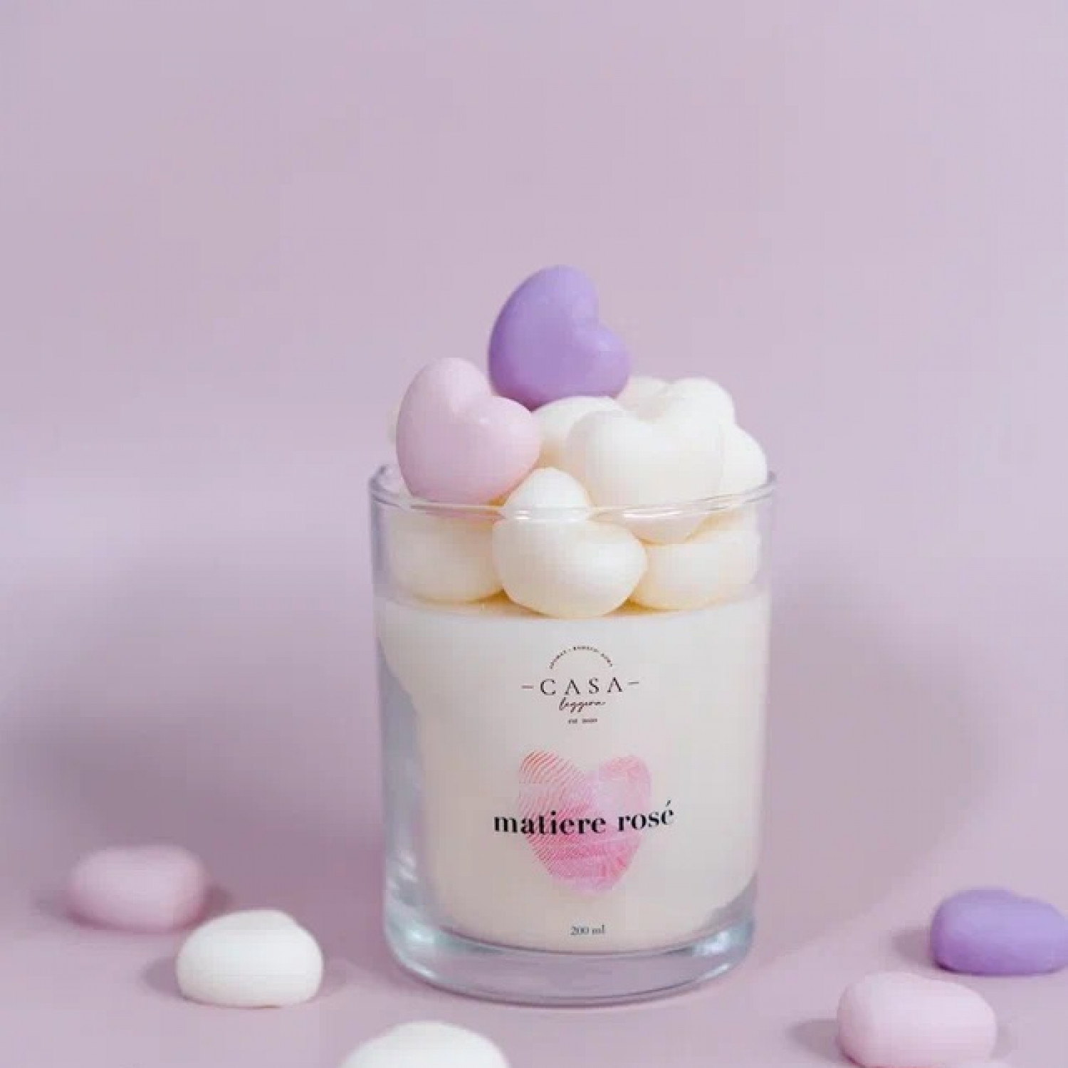 Свеча ароматическая Matiere Rose 200 мл