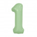 Цифра 1 оливковый