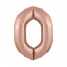 цифра 0 розовое золото