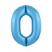 Цифра 0 голубой
