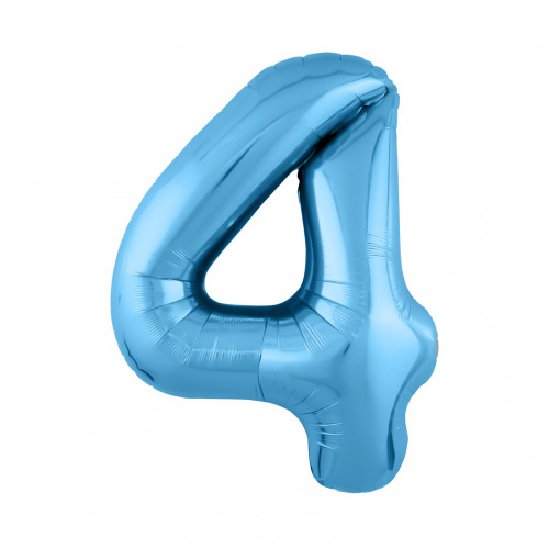 Цифра 4 голубой