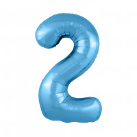 Цифра 2 голубой