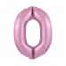 Цифра 0 нежно розовый