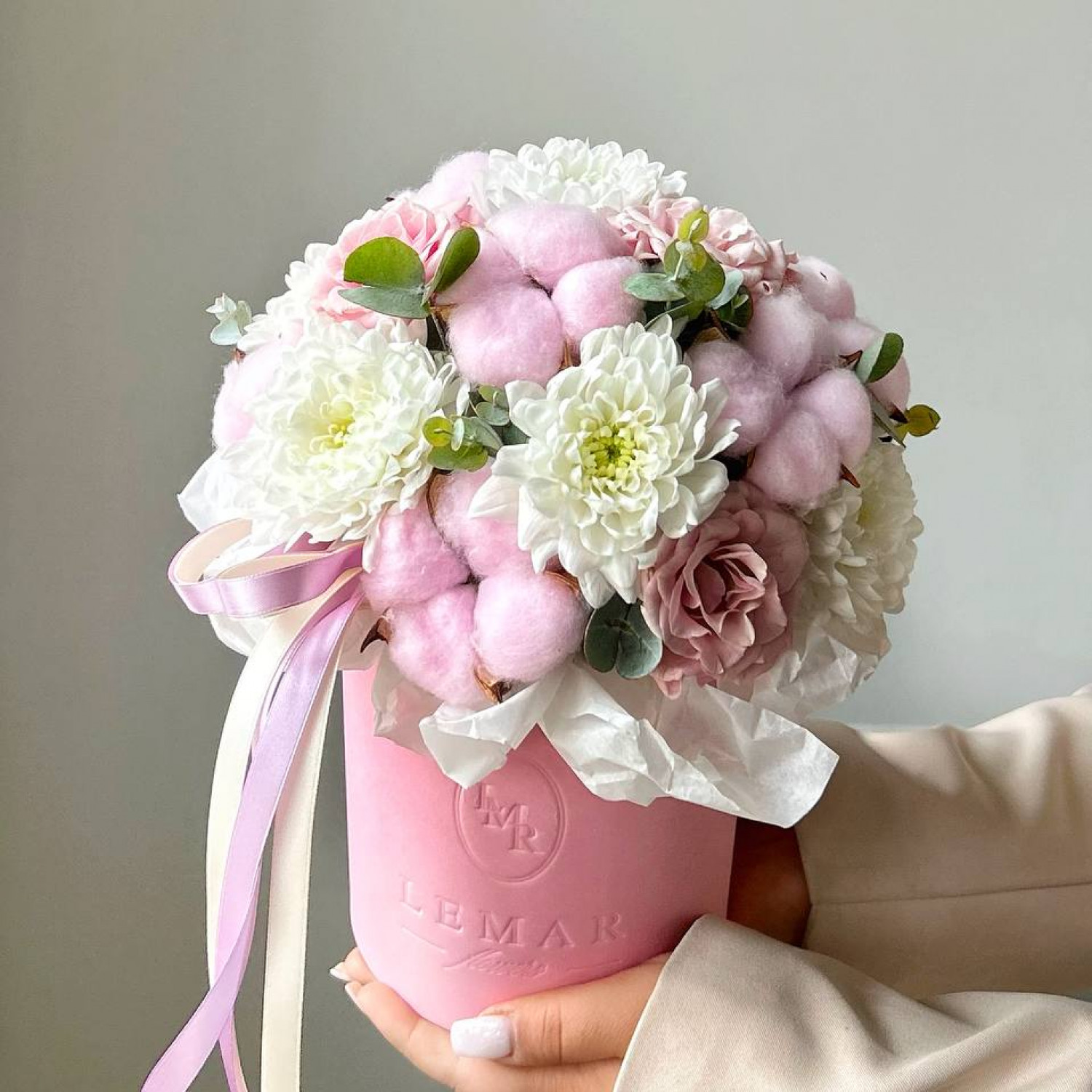 Нежная композиция в коробке №8