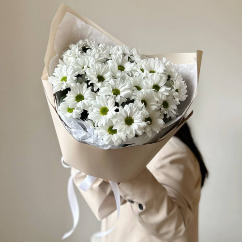 Букет из 5 кустовых хризантем Чик