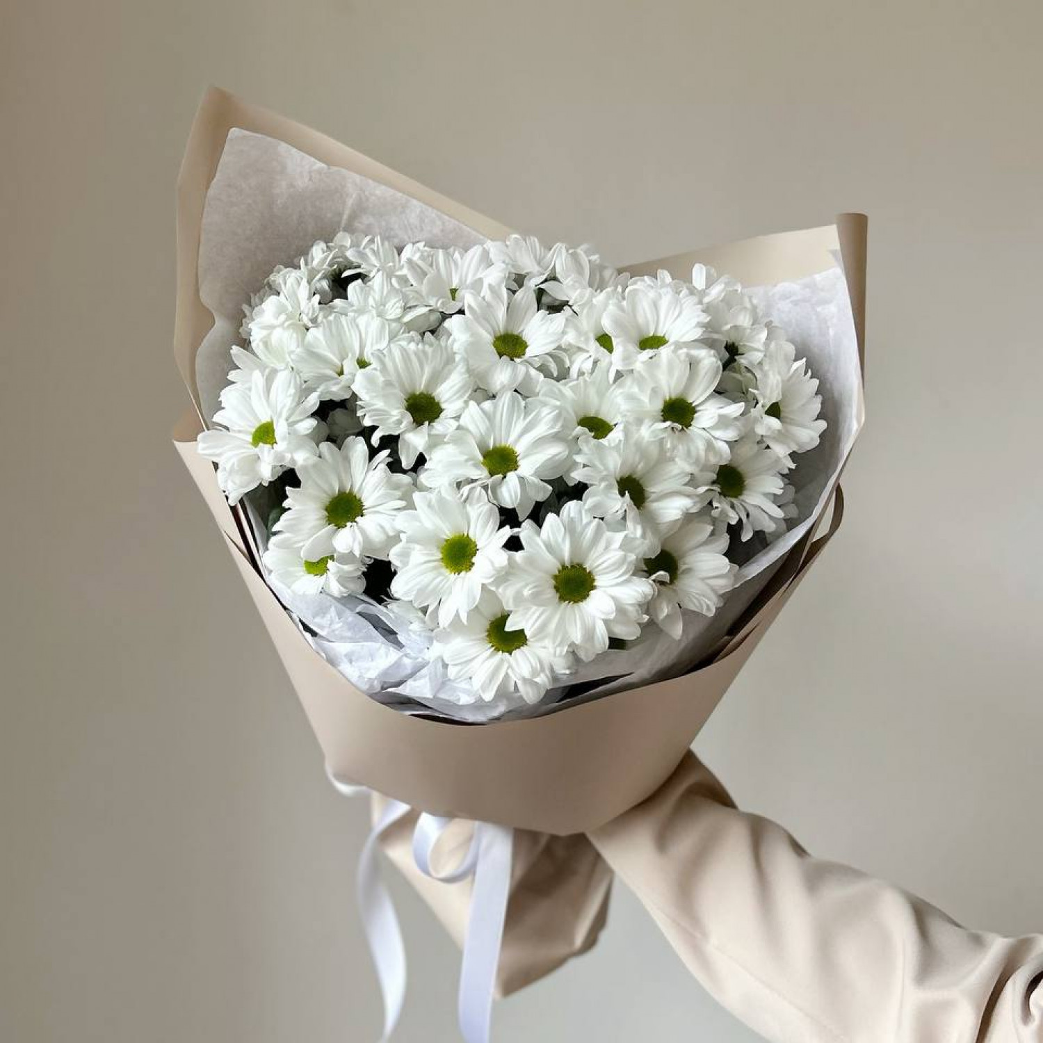 Букет из 5 кустовых хризантем Чик