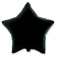 Звезда фольга черный